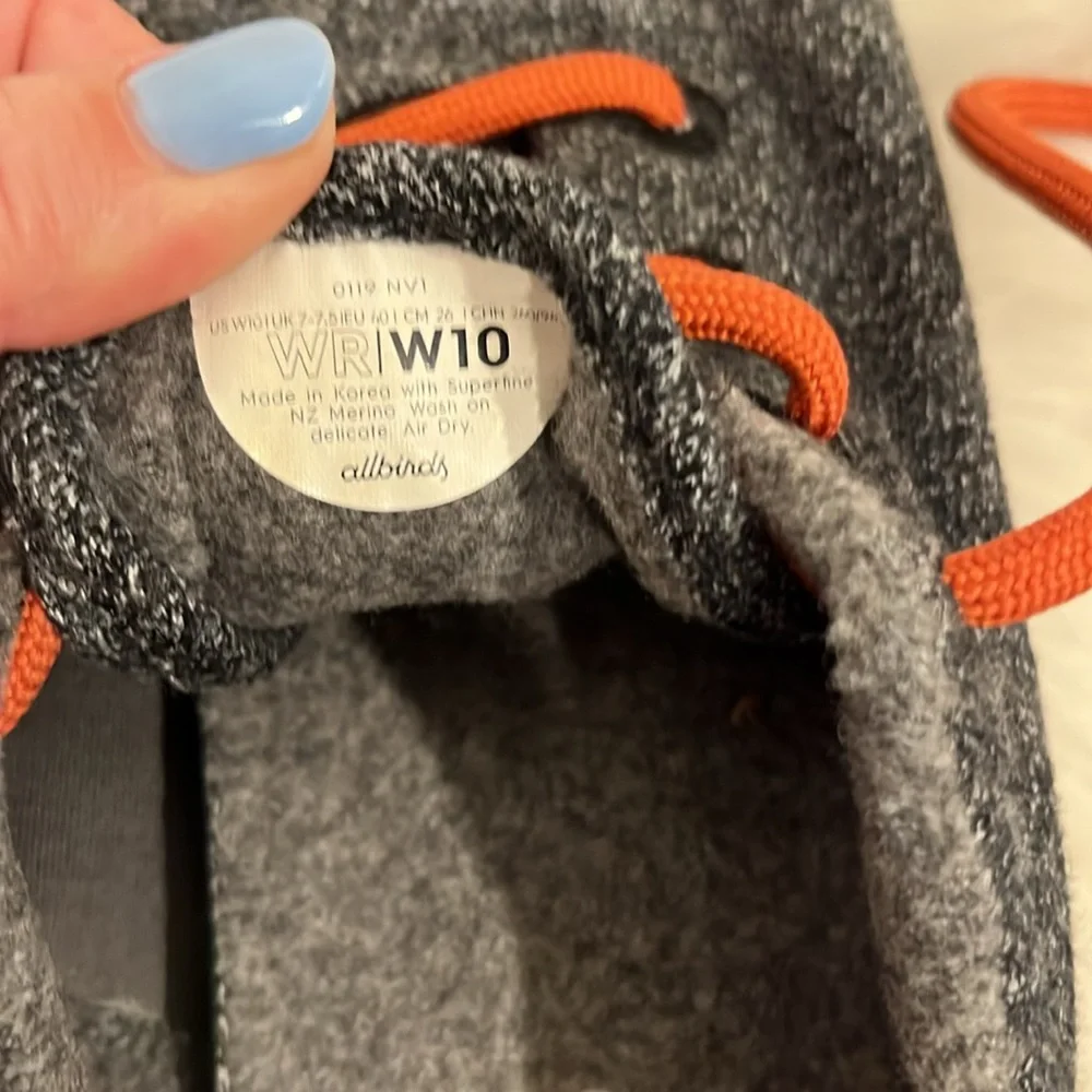 Allbirds Women Wool Runners SF Gray Size 10 Limited Edition Lace Shoes